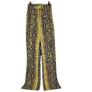 NWT Oh Polly Snakeskin Print Pants Womens Size 0 Rocker Zipper‎ Club Party